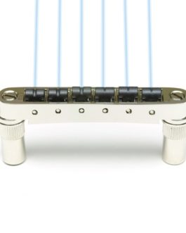 GHOST LOADED RESOMAX NV 6mm TUNE-O-MATIC BRIDGE NICKEL