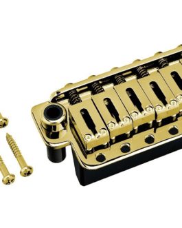 GOTOH® 510T-FE2 TREMOLO 6 SCREWS TYPE 10.8mm STEEL SADDLES WITH FST BLOCK GOLD