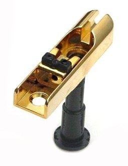 HIPSHOT TRIPLE LOCK DOWN SINGLE STRING BASS BRIDGE GOLD (LARGE GROOVE)