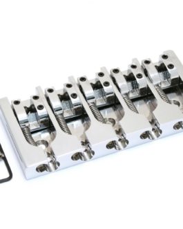 HIPSHOT A STYLE BASS BRIDGE 5 STRINGS 18mm ALU CHROME