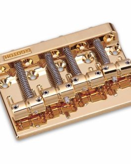 GOTOH® 201B-4 BASS BRIDGE BRASS SADDLES 19mm SPACING GOLD