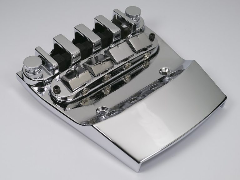 RICKENBACKER STYLE BASS BRIDGE CHROME Custom Shop
