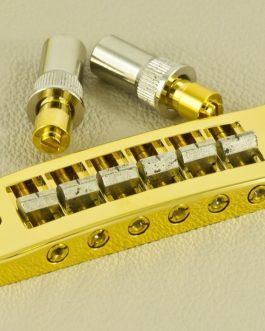 *S.G HARMONICA BRIDGE GOLD BRASS SADDLES E-E 52mm INSERTS 73.3mm