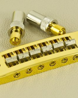 *S.G HARMONICA BRIDGE GOLD BRASS SADDLES E-E 52mm INSERTS 73.3mm