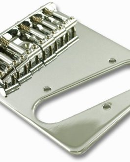 TELE BRIDGE 6 SADDLES TOP MOUNTED STRINGS (NOT THROUGH) CHROME