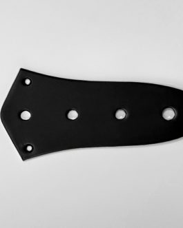 JAZZ BASS CONTROL PLATE BLACK 9.5mm HOLES