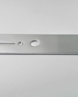 TELE CONTROL PLATE CHROME 9.5mm HOLES