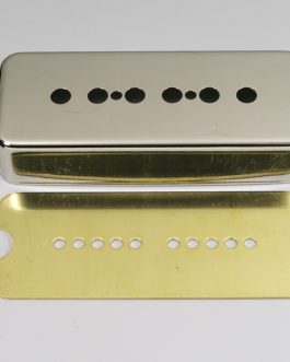 COVER P90 METAL NICKEL (INCL. BRASS BASE PLATE)