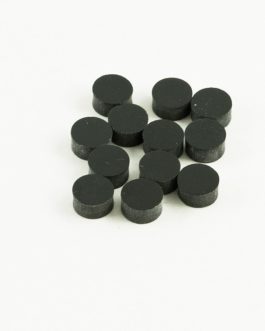 DOTS PLASTIC BLACK 6mm  (12)