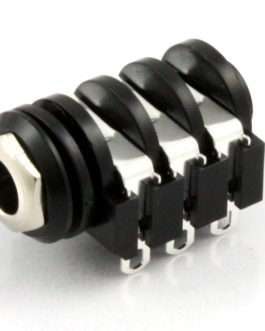 CLIFF INPUT AMPLI JACK 6 PINS BLACK PLASTIC