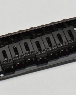 *7 STRINGS HARDTAIL BRIDGE (THROUGH)  BLACK