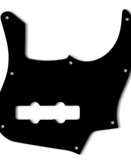 JAZZ BASS 22 FRETS LONGHORN PICKGUARD BLACK 3 PLY .090″