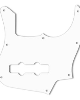 JAZZ BASS 22 FRETS LONGHORN PICKGUARD WHITE 3 PLY .090″