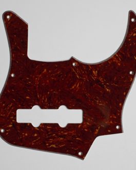 JAZZ BASS 22 FRETS LONGHORN PICKGUARD TORTOISE/PARCHMENT  3 PLY .090″