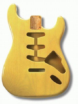 *STRAT ALDER SEE THROUGH BLONDE (ALLPARTS)