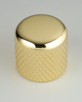 DOME KNOB GOLD 6.35mm (FOR SOLID SHAFTS) (2)