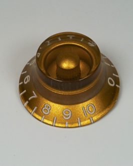 BELL KNOBS FOR METRIC POTS (18 SPLINES) GOLD (2pcs)