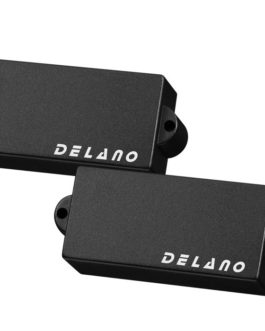 !! DISCONTINUED !! DELANO P.BASS 5 HUMCANCELLER PICKUP BLACK COVER NO HOLE<<