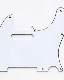 PICKGUARD TELE 8 HOLES 3 PLY WHITE (2.4mm)