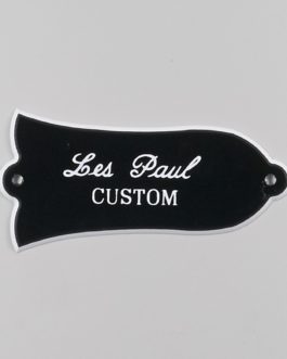 Trussrod Cover Les Paul Custom Black 2-Ply