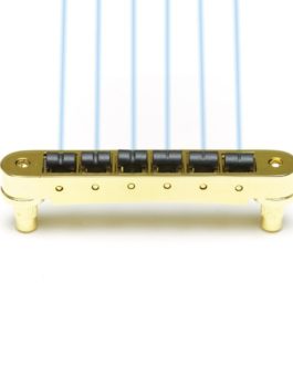 GHOST LOADED RESOMAX NV 4mm TUNE-O-MATIC BRIDGE GOLD