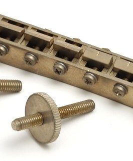 LP GOTOH BRIDGE VINTAGE NARROW 4.5mm HOLES NICKEL AGED