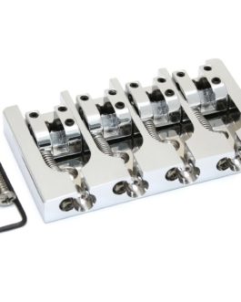 *HIPSHOT A STYLE BASS BRIDGE 4 STRINGS 17mm ALU CHROME