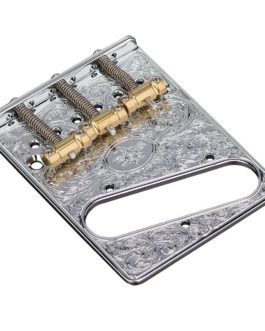 GOTOH IN-TUNE ENGRAVED TELE BRIDGE CHROME