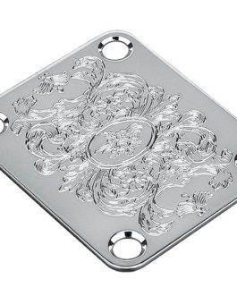GOTOH® NBS-ART-04 NECK PLATE “ACANTHUS” PATTERN WITH SCREWS CHROME