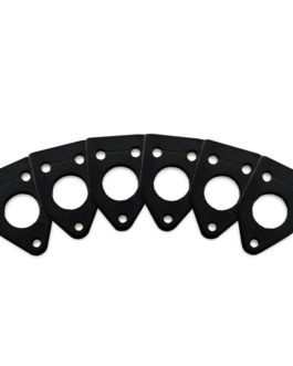 RATIO INVISOMATCH PLATES 90ﾰ SCREW HOLE BLACK (6 PCS)