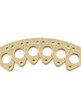 RATIO INVISOMATCH PLATES 90ﾰ SCREW HOLE GOLD (6 PCS)