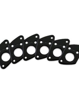 RATIO INVISOMATCH PLATES FENDER® STYLE 2 SCREWS BLACK (6 PCS)