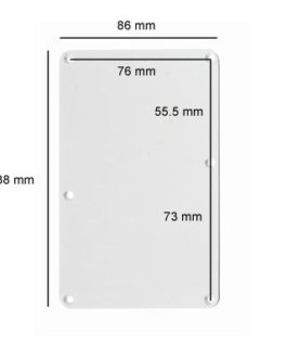 TREMOLO PLATE LARGE SLOT WHITE 3-PLY