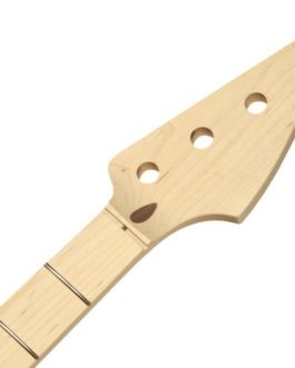 PRECISION-JAZZ BASS MAPLE 1-PCE CHUNKY 20F 10″ RADIUS 40mm NUT WOOD FINISH