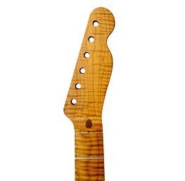 TELE ROASTED MAPLE NECK WITH FLAMES 10″ RADIUS 21 TALL FRETS FINISHED