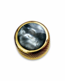 Q-PART DOME GOLD ACRYLIC BLACK PEARL