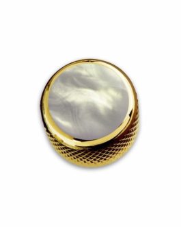 Q-PART DOME GOLD ACRYLIC WHITE PEARL