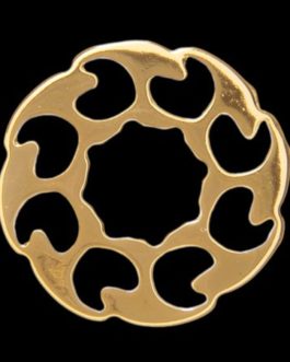 !! DISCONTINUED !! Q-PART METAL RING FIRE WHEEL GOLD