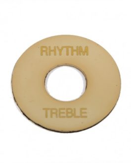 TREBLE/RYTHM ROUND TOGGLE PLATE CREAM AGED