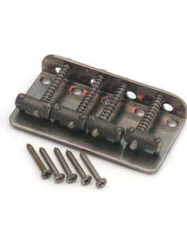 ’60 P/J  BASS BRIDGE WITH THREADED SADDLES AGED