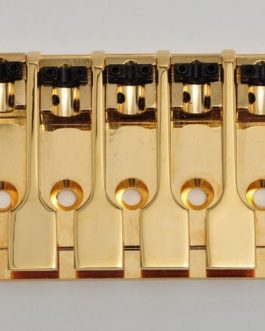 *GOLDO 5-STRING 3-D TOP LOAD BASS BRIDGE GOLD (16.8mm +/-1mm PITCH)