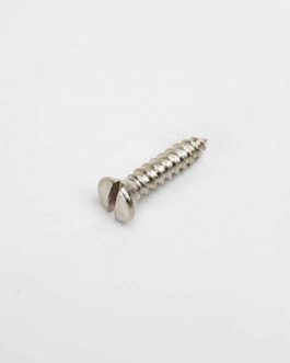 PICKGUARD SCREWS FENDER® STYLE SLOT HEAD NICKEL (20pcs)