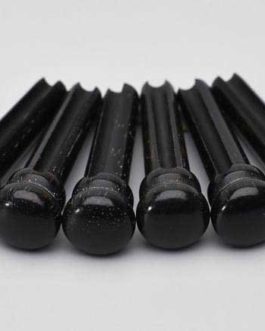 CHEVILLE / BRIDGE PIN EBONY 5.1mm W NO DOT (SET OF 6)