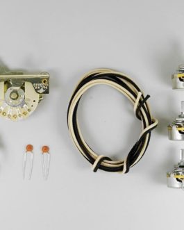 STRAT WIRING KIT (CTS POTS, CRL SWITCH, SWITCHCRAFT JACK, ETC)