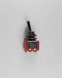 ON-ON MINI SWITCH DPDT BLACK (ROUND)