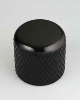 DOME KNOB BLACK 19 x 19    6.35mm