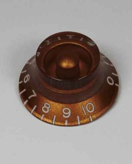 BELL KNOB FOR METRIC POTS (18 SPLINES) AMBER