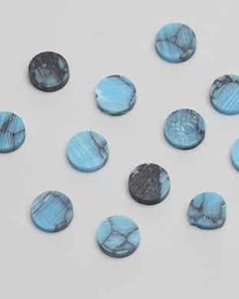 12 X TURQUOISE STONE 6.35mm (1/4)