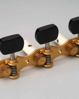 !! DISCONTINUED !! SCHALLER GRAND TUNE CLASSIC HAUSER SATIN GOLD / EBONY BUTTON