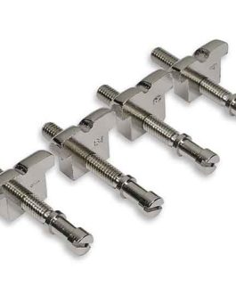 BASS SADDLES GIBSON 3-POINTS+ SCREWS CHROME (SET OF 4)